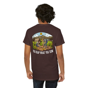 Bitcoin Camping Smiles! - Unisex Heavy Cotton Tee