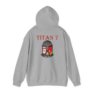 Titan 7 Call Sign - No Flags on Sleeves - USANEC-S - Unisex Heavy Blend™ Hooded Sweatshirt