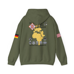 44th ESB-E - Flags on Sleeves - Unisex Heavy Blend™ Hooded Sweatshirt