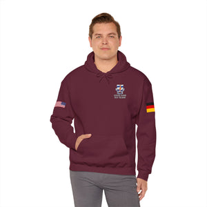 S4 - Option 1 - 102D SSB - Flags on Sleeves - Unisex Heavy Blend™ Hooded Sweatshirt
