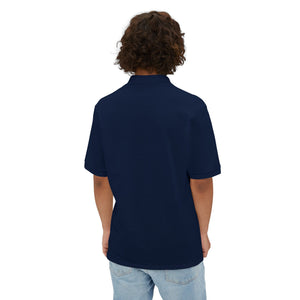 AAB Sword - Orange text - Men's Piqué Polo