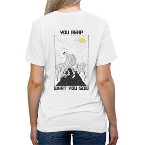 Sow Smiles! - Skeleton Back - Triblend Tee