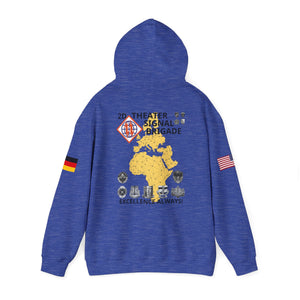 102D SSB - Flags on Sleeves - Unisex Heavy Blend™ Hooded Sweatshirt