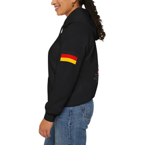 HQ Call Sign -  USANEC-S - Flags on Sleeves - Unisex Heavy Blend™ Hooded Sweatshirt