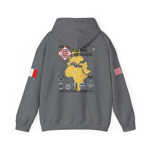 509th SSB - Flags on Sleeves - Unisex Heavy Blend™ Hooded Sweatshirt