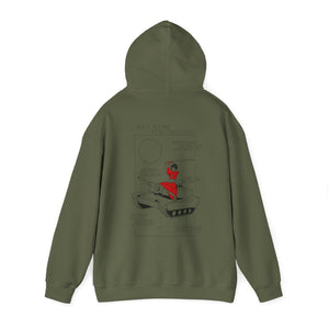 Samurai on a Tank on a Hoodie