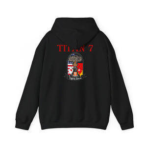 Titan 7 Call Sign - No Flags on Sleeves - USANEC-S - Unisex Heavy Blend™ Hooded Sweatshirt