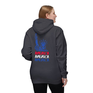 America x 3 - Unisex Hooded Sweatshirt, Made in USA