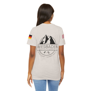 WHM - Flag on Sleeves - Unisex Jersey Short Sleeve Tee