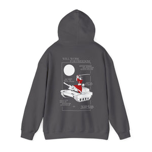 Samurai on a Tank on a Hoodie