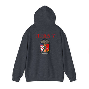 Titan 7 Call Sign - No Flags on Sleeves - USANEC-S - Unisex Heavy Blend™ Hooded Sweatshirt