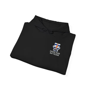 S4 - Option 1 - 102D SSB - Flags on Sleeves - Unisex Heavy Blend™ Hooded Sweatshirt