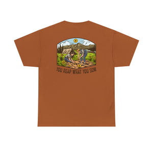 Bitcoin Camping Smiles! - Unisex Heavy Cotton Tee