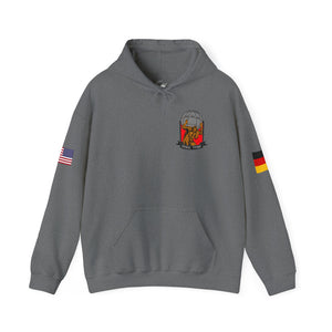 Titan 5 Call Sign -  USANEC-S - Flags on Sleeves - Unisex Heavy Blend™ Hooded Sweatshirt