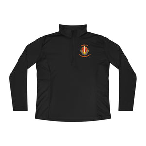 CAB Sword - Orange text - Ladies Quarter-Zip Pullover