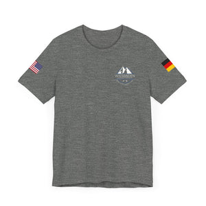 WHM - Flag on Sleeves - Unisex Jersey Short Sleeve Tee