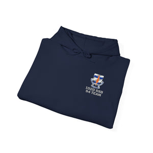 S4 - Option 1 - 102D SSB - Flags on Sleeves - Unisex Heavy Blend™ Hooded Sweatshirt