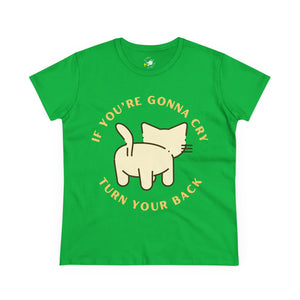 Turn Around With A Smile - Women's Midweight Cotton Tee