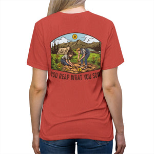 Bitcoin Camping! -  Triblend Tee