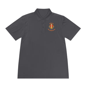 CAB Sword - Orange text - Men's Sport Polo Shirt