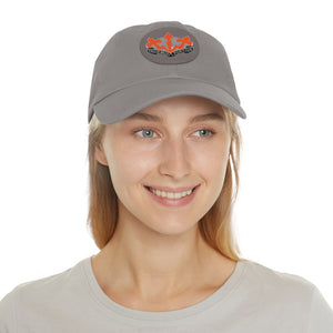 509th SSB  Hat with Leather Patch (Round)