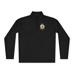 CSD Dragon - Orange text - Unisex Quarter-Zip Pullover