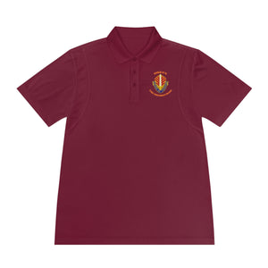CAB Sword - Orange text - Men's Sport Polo Shirt