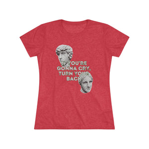 Turn Around With A Smile -  Women's Triblend Tee