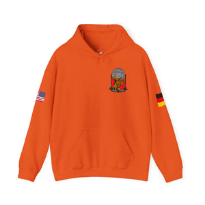 Titan 5 Call Sign -  USANEC-S - Flags on Sleeves - Unisex Heavy Blend™ Hooded Sweatshirt