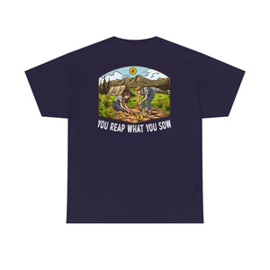 Bitcoin Camping Smiles! - Unisex Heavy Cotton Tee
