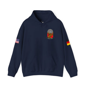 Titan 5 Call Sign -  USANEC-S - Flags on Sleeves - Unisex Heavy Blend™ Hooded Sweatshirt