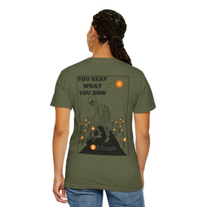 Sow Bitcoin! - Unisex Garment-Dyed T-shirt