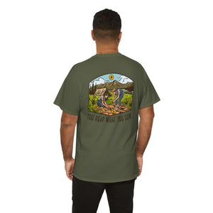 Bitcoin Camping Smiles! - Unisex Heavy Cotton Tee