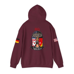 HQ Call Sign -  USANEC-S - Flags on Sleeves - Unisex Heavy Blend™ Hooded Sweatshirt