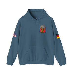 CMO Call Sign -  USANEC-S - Flags on Sleeves - Unisex Heavy Blend™ Hooded Sweatshirt