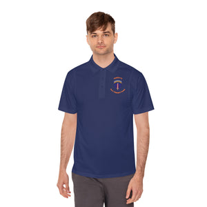 PPT U'R-AF - Orange text - Men's Sport Polo Shirt