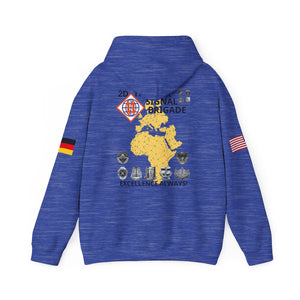 44th ESB-E - Flags on Sleeves - Unisex Heavy Blend™ Hooded Sweatshirt