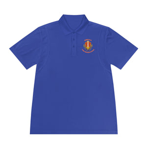 CAB Sword - Orange text - Men's Sport Polo Shirt
