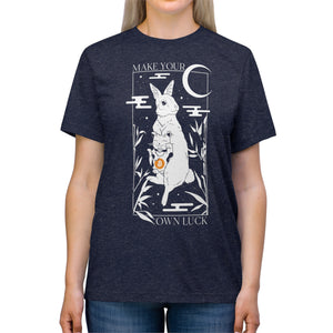 Bitcoin - Make Your Own Luck!- Triblend Tee