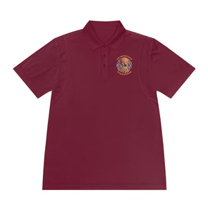 CAB Big Brains - Orange text - Men's Sport Polo Shirt