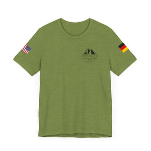 WHM - Flag on Sleeves - Unisex Jersey Short Sleeve Tee