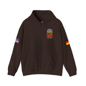 CMO Call Sign -  USANEC-S - Flags on Sleeves - Unisex Heavy Blend™ Hooded Sweatshirt