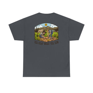 Bitcoin Camping Smiles! - Unisex Heavy Cotton Tee