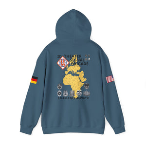 102D SSB - Flags on Sleeves - Unisex Heavy Blend™ Hooded Sweatshirt