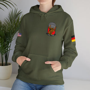 HQ Call Sign -  USANEC-S - Flags on Sleeves - Unisex Heavy Blend™ Hooded Sweatshirt