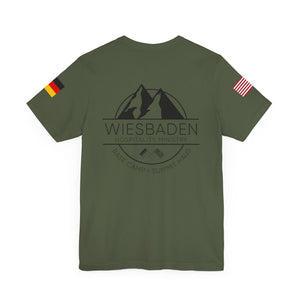 WHM - Flag on Sleeves - Unisex Jersey Short Sleeve Tee