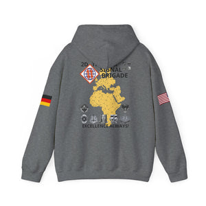 44th ESB-E - Flags on Sleeves - Unisex Heavy Blend™ Hooded Sweatshirt