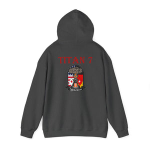 Titan 7 Call Sign - No Flags on Sleeves - USANEC-S - Unisex Heavy Blend™ Hooded Sweatshirt