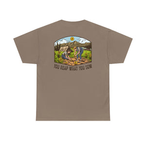 Bitcoin Camping Smiles! - Unisex Heavy Cotton Tee