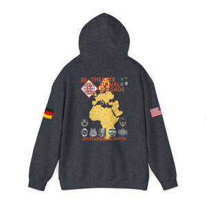 44th ESB-E - Flags on Sleeves - Unisex Heavy Blend™ Hooded Sweatshirt